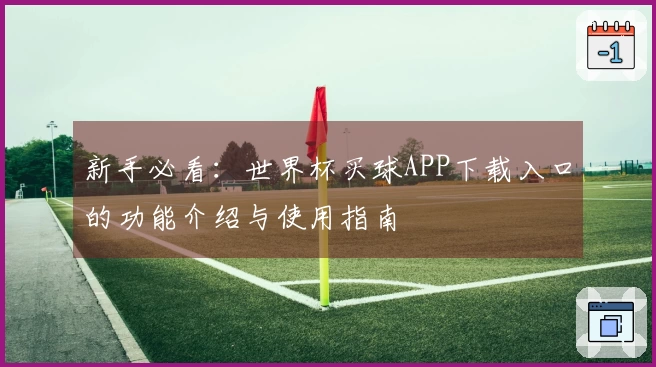 新手必看：世界杯买球APP下载入口的功能介绍与使用指南